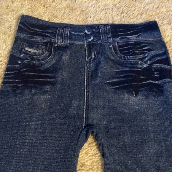Candy  Couture Jean look Leggings (Small) - Picture 2 of 7